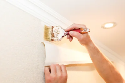 Pose de papier peint à Ley — revêtements muraux et toiles de verre